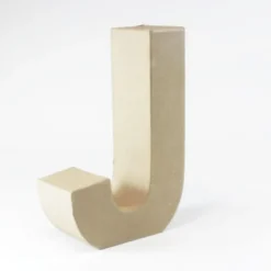 Letra J de Cartón 17cm