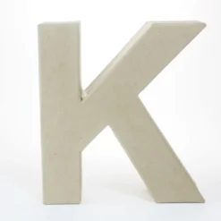 Letra K de Cartón 17cm