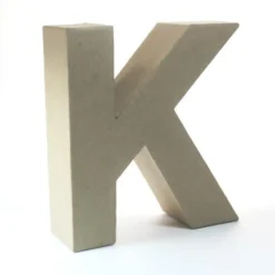 Letra K de Cartón 17cm