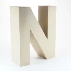 Letra N de Cartón 17cm