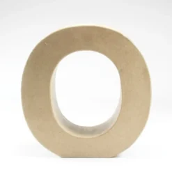 Letra O de Cartón 17cm