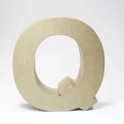 Letra Q de Cartón 17cm