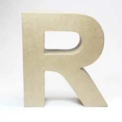 Letra R de Cartón 17cm