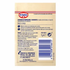 Levadura de Panadería 7 gr 5 ud