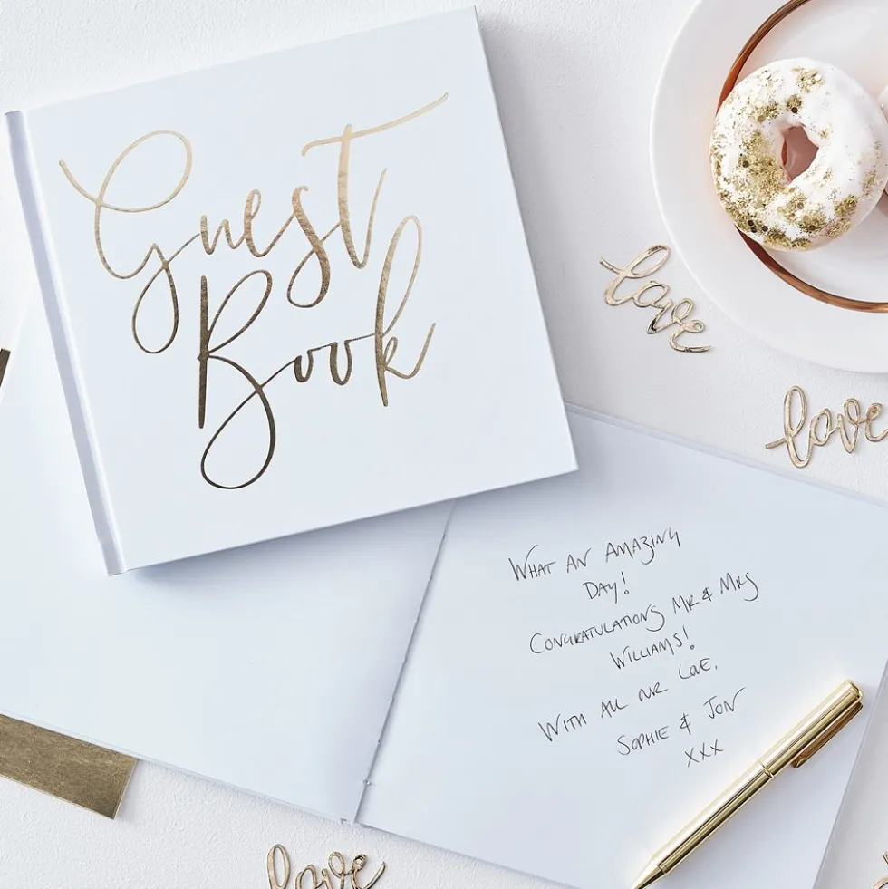 Libro de Firmas Boda Blanco
