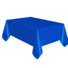 Mantel de plástico azul intenso