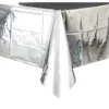 Mantel de plástico Metalizado Plata