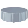 Mantel Plástico Redondo Plata 213 cm