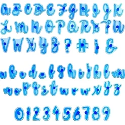 Marcadores de Letras, Números y Símbolos para Galletas