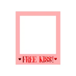 Marco de Fotos Selfie Valentines Free Kiss