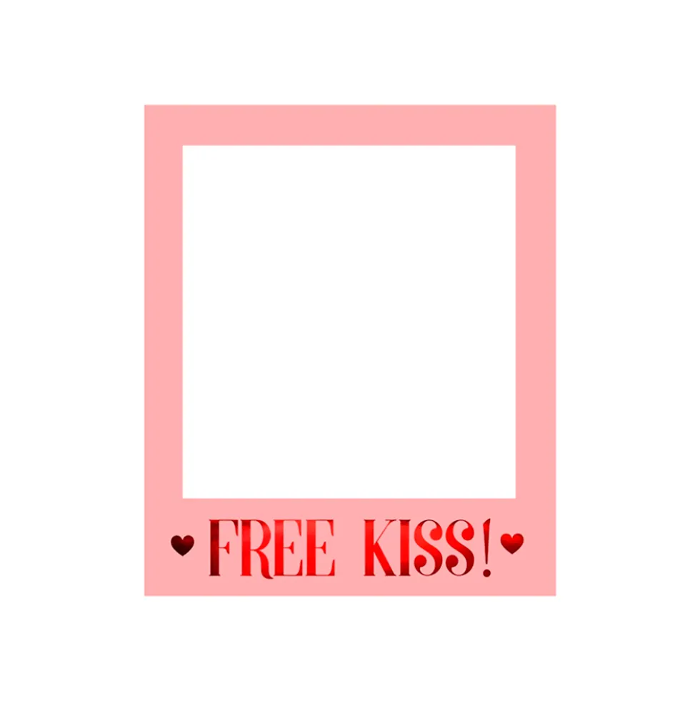Marco de Fotos Selfie Valentines Free Kiss