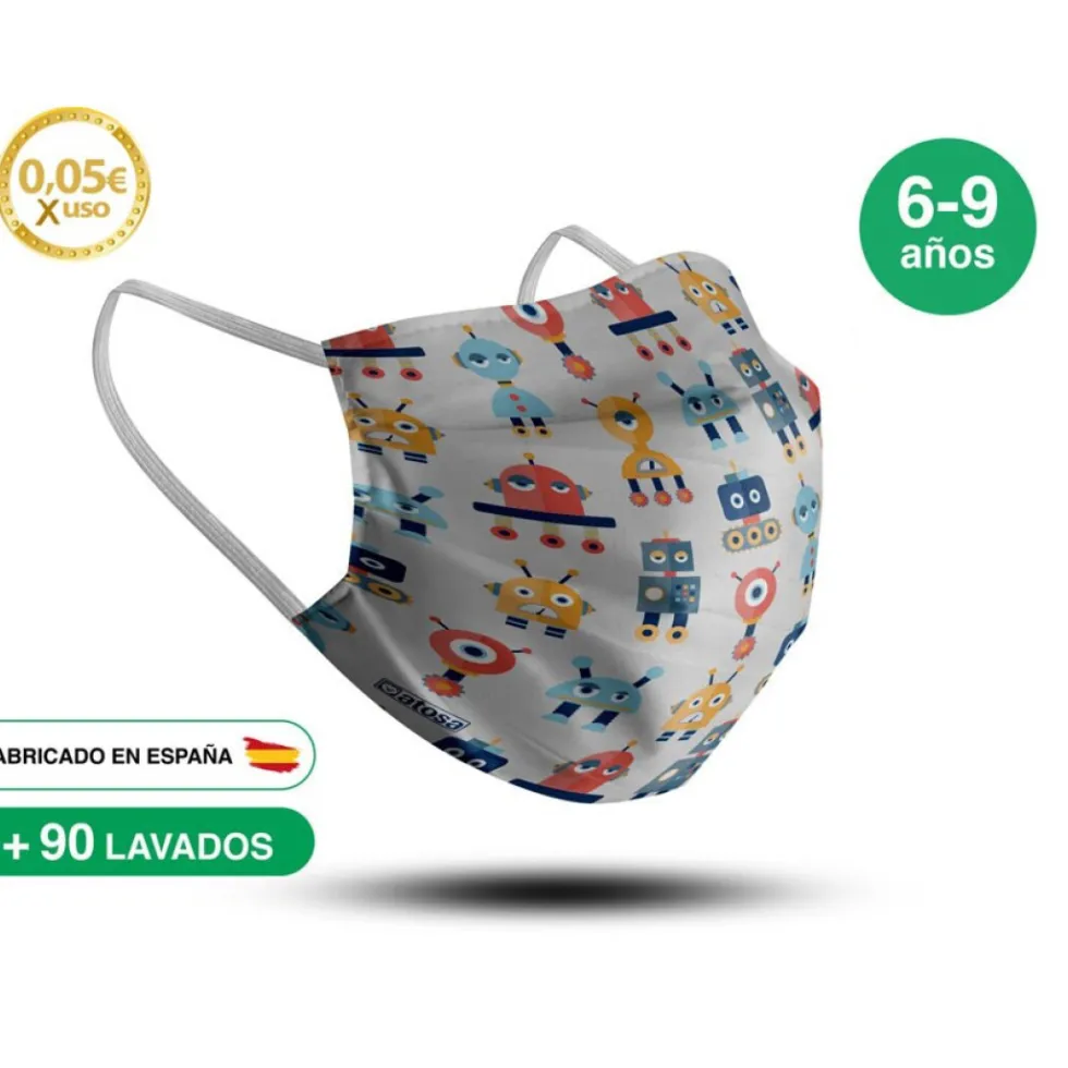 Mascarilla Reutilizable de Tela - Infantil Modelo 15