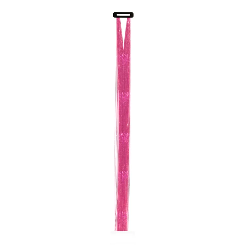 Mechones Rosas Brillantes 50 cm – Pack 3 uds