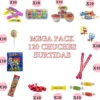 Mega Pack 120 Chuches Surtidas Envueltas para Piñatas y Cumpleaños