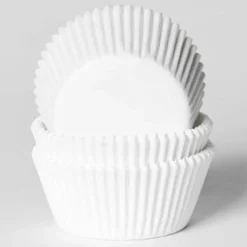 Mini cápsulas Cupcakes Blancas 500 unidades