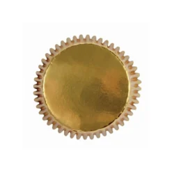 Mini Cápsulas para Cupcakes Oro Metálico 45 ud