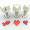 Mini Cortadores con Expulsor Corazón 3 ud