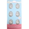 Molde para Chocolate 6 Cavidades Mini Huevos de Pascua 2 ud