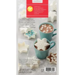 Molde para Chocolate Copo de Nieve 3D 6 cm 2 ud