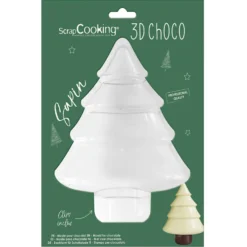 Molde para Chocolate 3D Árbol Navidad 18 cm - Scrapcooking