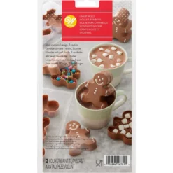 Molde para Chocolate Hombre Jengibre 3D 6 cm 2 ud