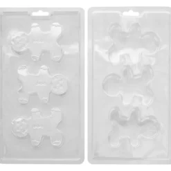 Molde para Chocolate Hombre Jengibre 3D 6 cm 2 ud