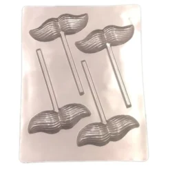 Molde para piruletas de chocolate Bigotes
