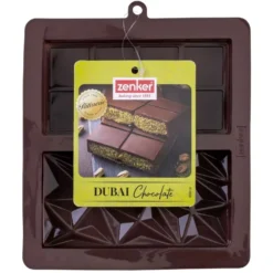 Molde Silicona Doble Tableta Chocolate Dubai - Zenker