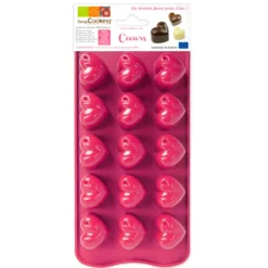 Molde Silicona para Chocolate Corazones - Scrapcooking