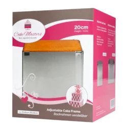 Molde Cuadrado Ajustable 20 cm de Alto - Cake Masters