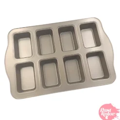 Molde de Acero Formas Rectangulares 8 Cavidades