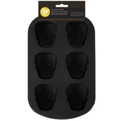 Molde de Silicona Cráneo Esqueleto 6 Cavidades