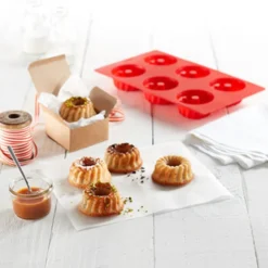 Molde de Silicona Mini Savarin 6 Cavidades
