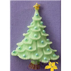 Molde de Silicona Árbol con Adornos 5 cm