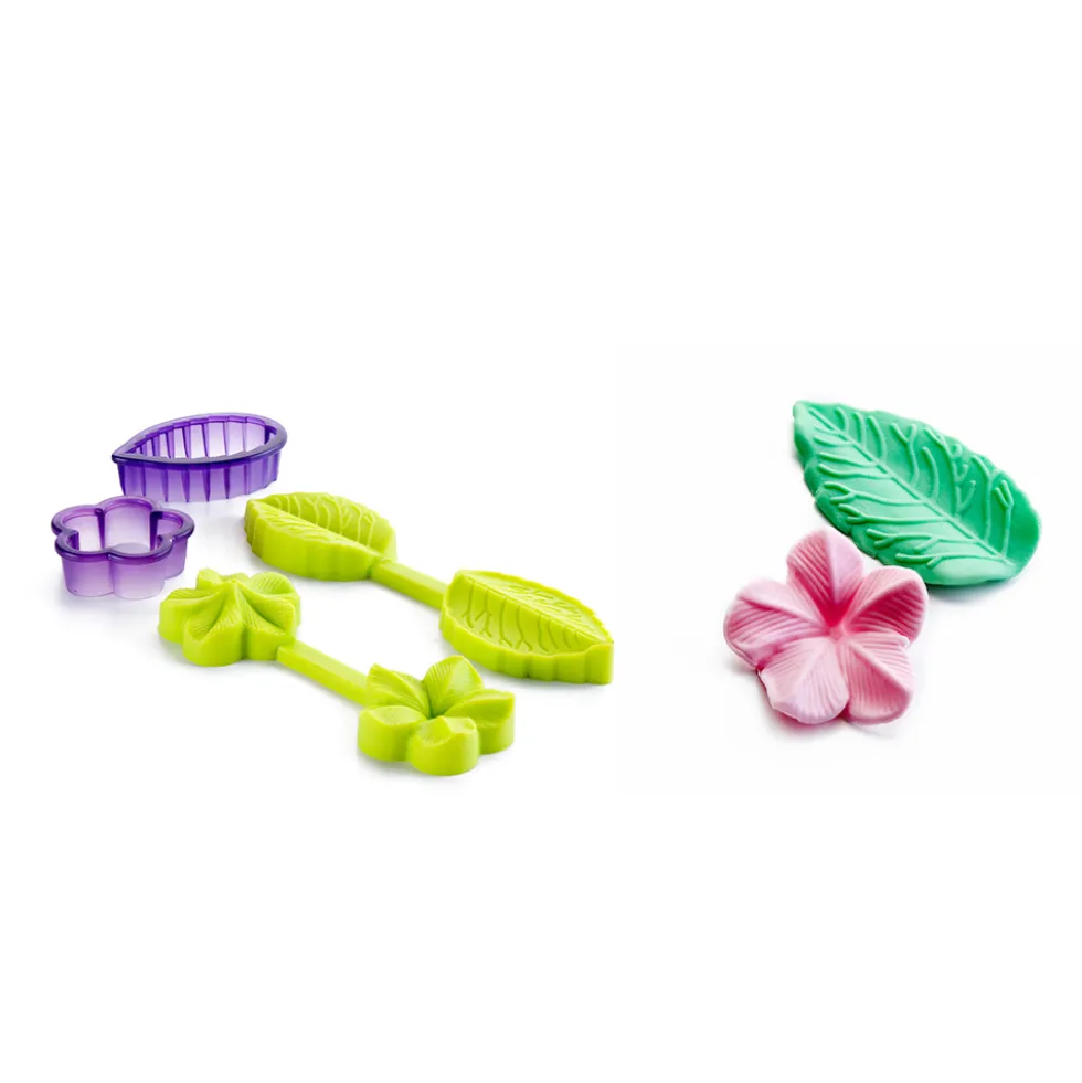Molde 3D Flor + Hoja + Cortador