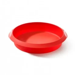 Molde Redondo de Silicona Rojo 24cm