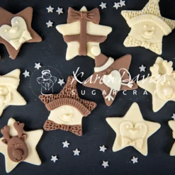 Molde Silicona Estrellas de Navidad - Karen Davies