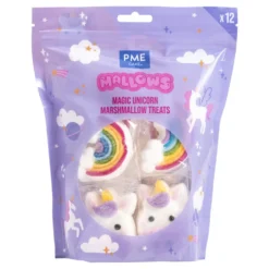 Nubes de Azúcar Unicornio y Arcoiris 12 ud