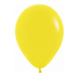 Pack de 50 Globos Amarillo Mate 22 cm