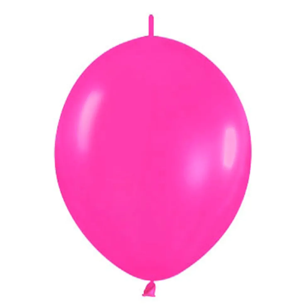 Pack de 50 Globos Link o loon Fucsias 12 cm