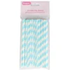 Pack de 25 pajitas celestes de 15cm