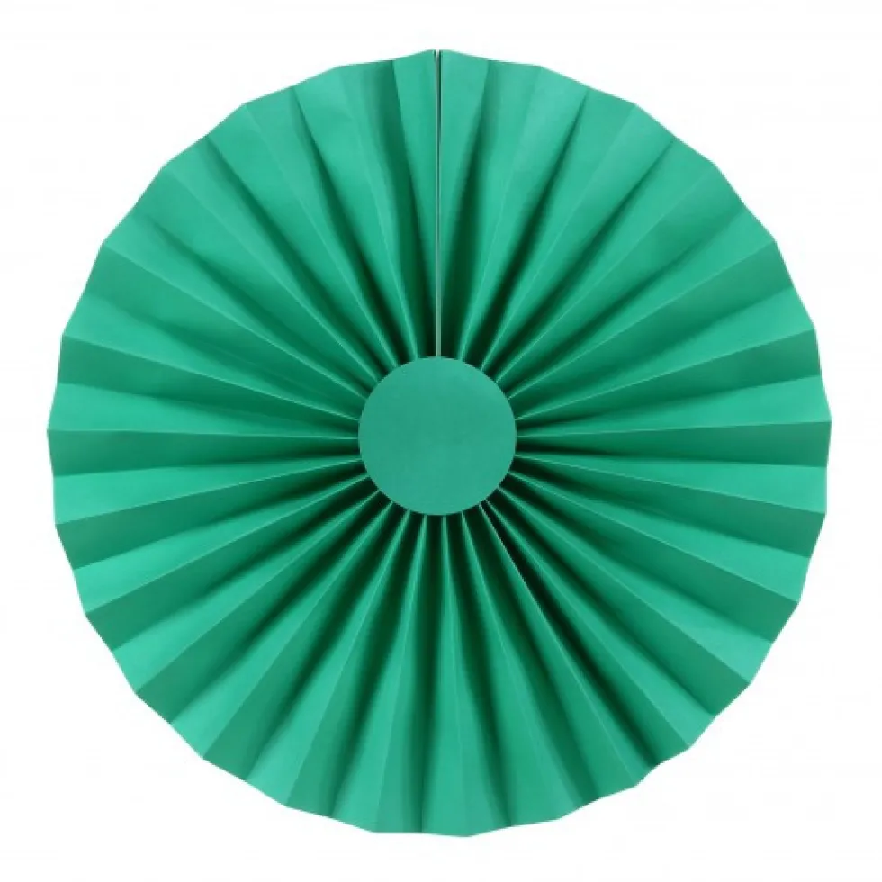 Pack de 2 abanicos color turquesa 25cm