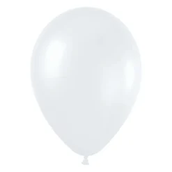 Pack de 50 Globos color Blanco Satinado 30 cm