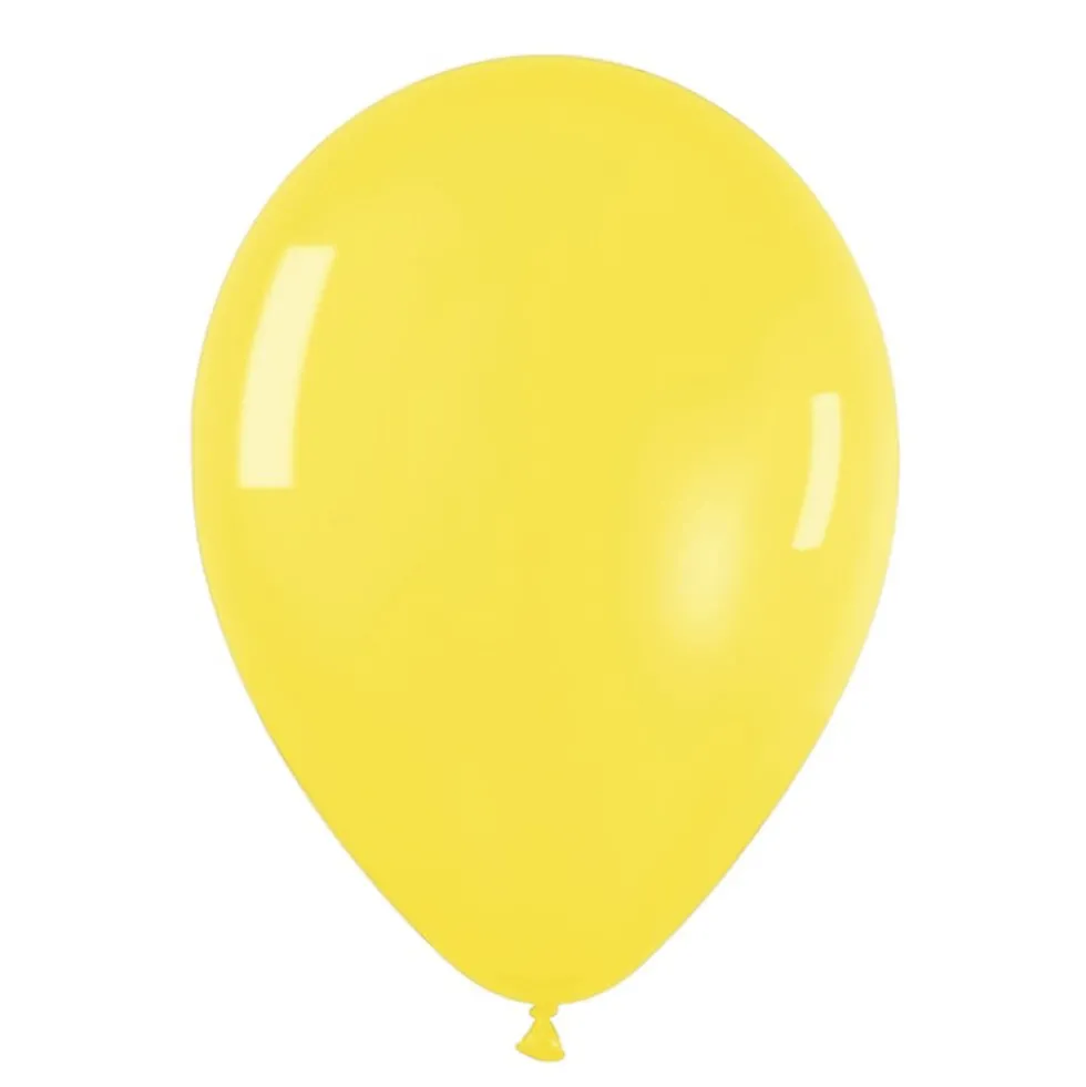 Pack de 50 Globos Cristal Amarillo 30 cm