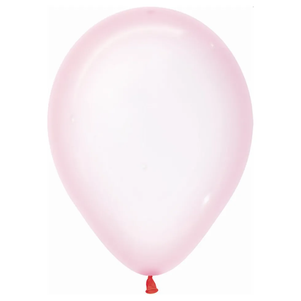 Pack de 50 Globos Cristal Rosa Pastel 30 cm
