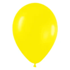 Pack de 50 Globos de látex amarillo mate