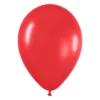 Pack de 50 globos de látex rojo mate