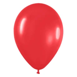 Pack de 50 globos de látex rojo mate