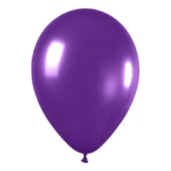 Pack de 50 Globos de Látex Violeta Metalizado
