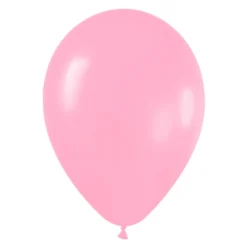 Pack de 12 Globos Rosa Mate 30 cm